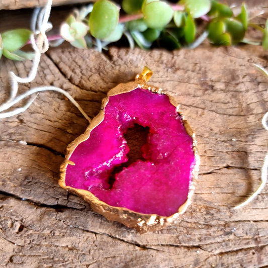 DRUZY QUARTZ PENDANT PINK - BALANCE