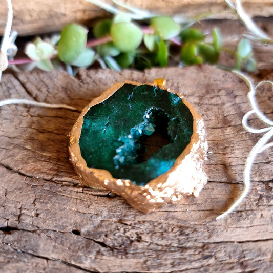 DRUZY QUARTZ PENDANT GREEN - BALANCE