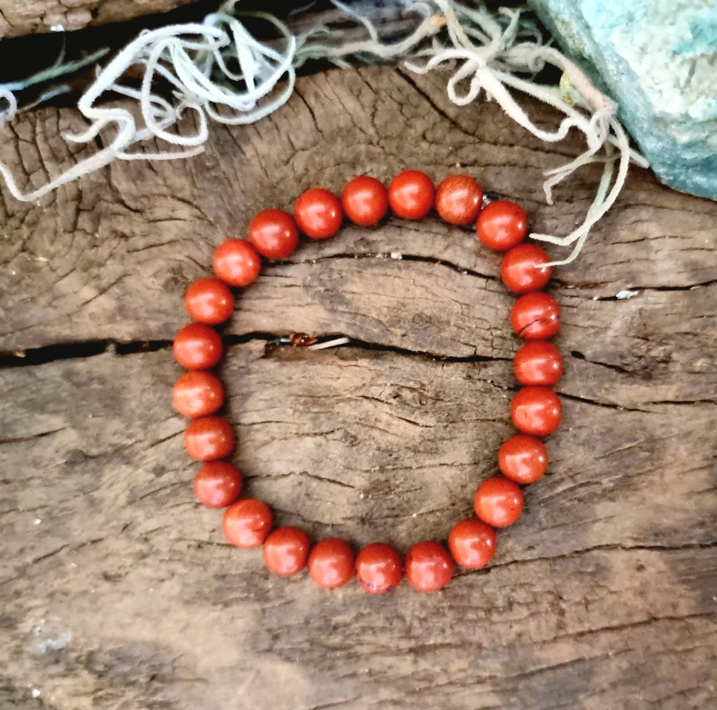 RED JASPER ENERGY BRACELET 8 mm - GROUNDING & PROTECTION