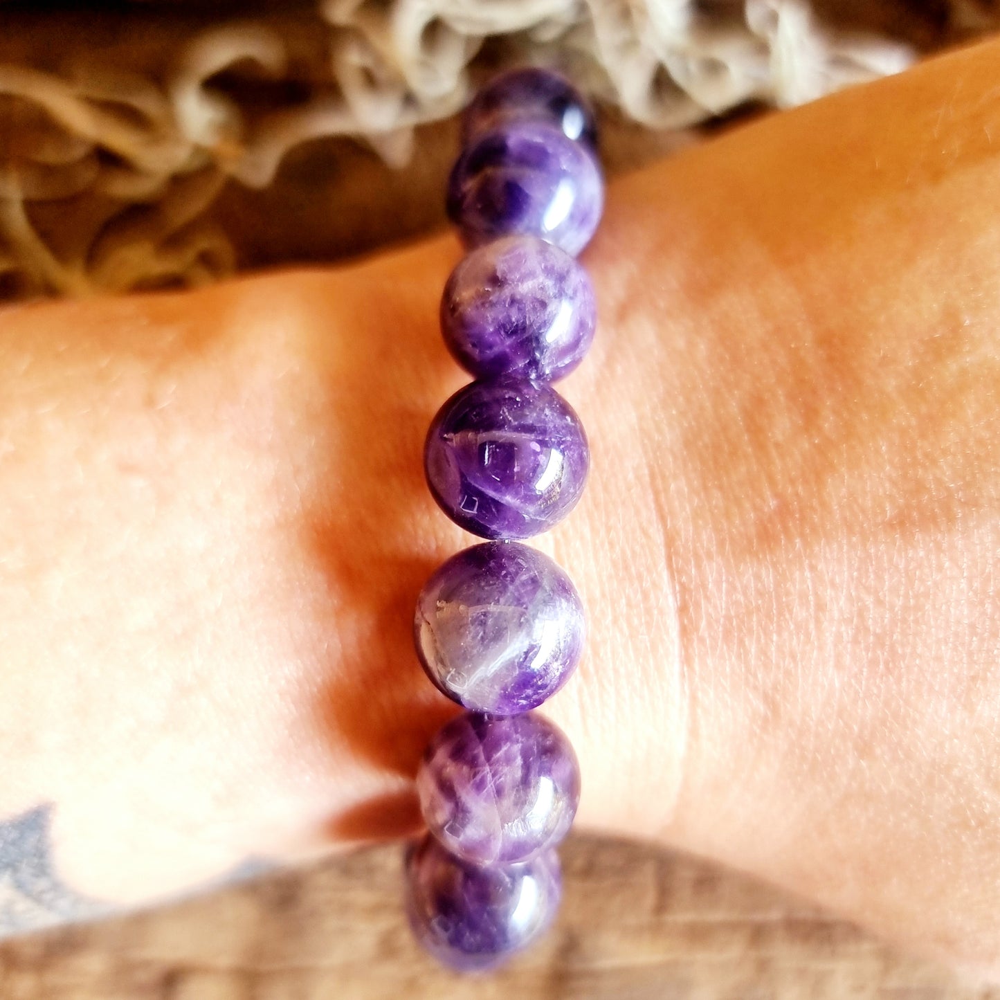 AMETHYST ENERGY BRACELET 12mm - PSYCHIC ABILITIES