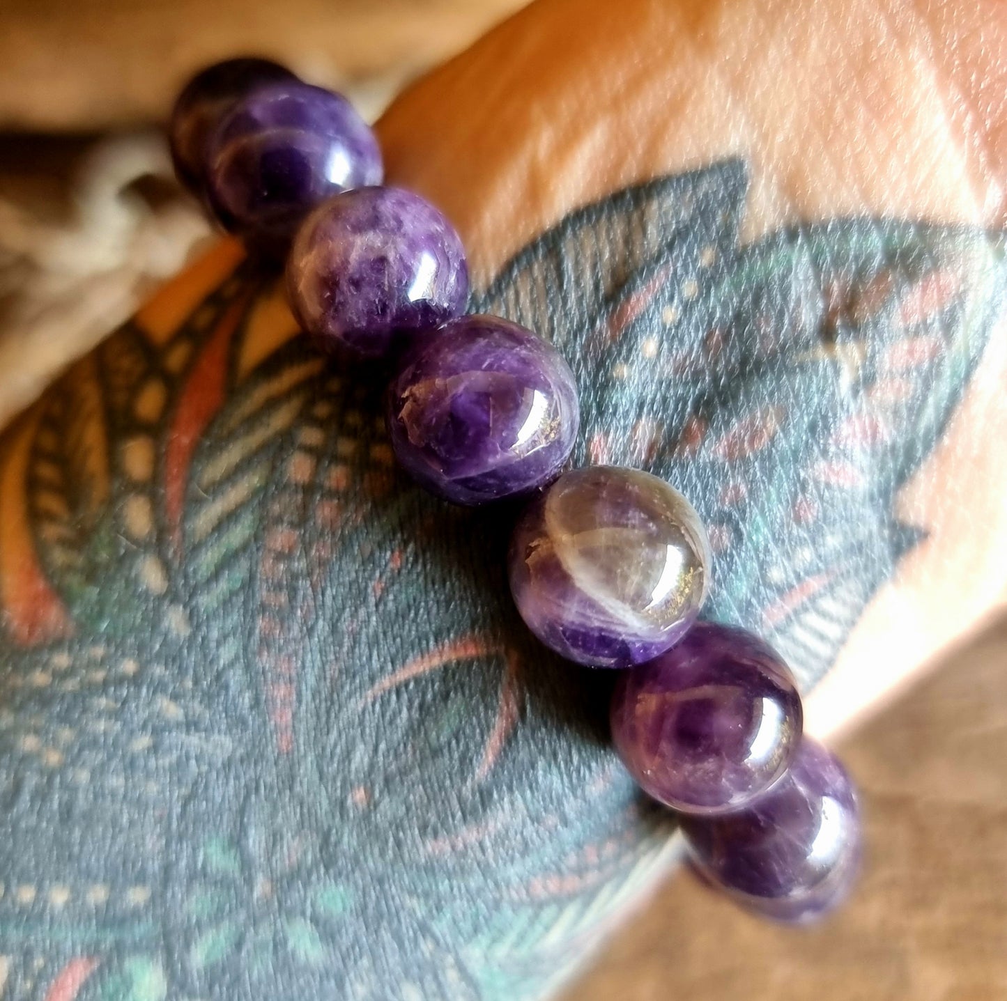 AMETHYST ENERGY BRACELET 12mm - PSYCHIC ABILITIES