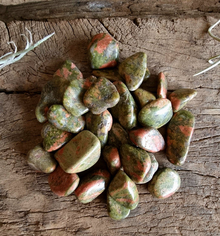 Mini Unakite Jasper Crystal Grid Pack - Wildlings Crystals South Africa