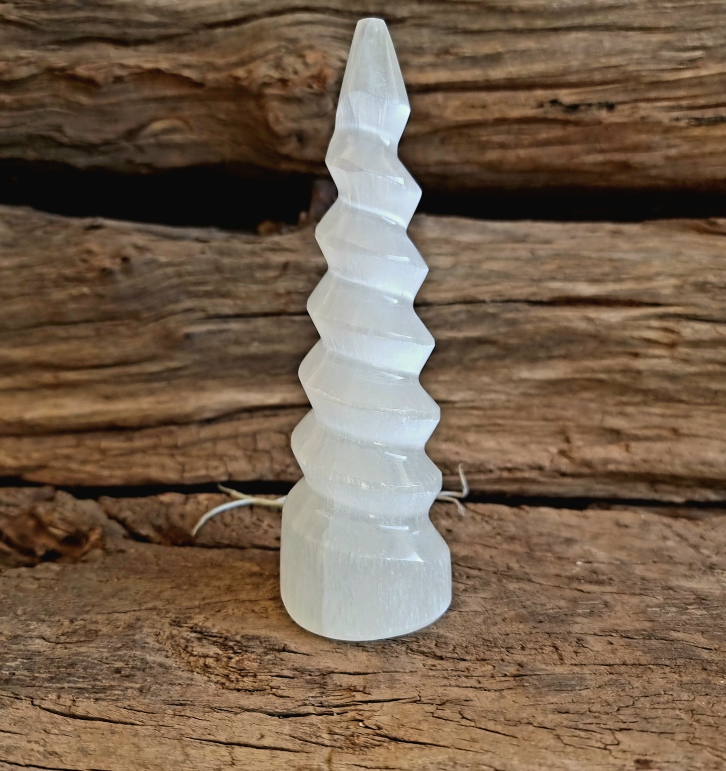 SELENITE SPIRAL POINT- ANGELIC GUIDANCE