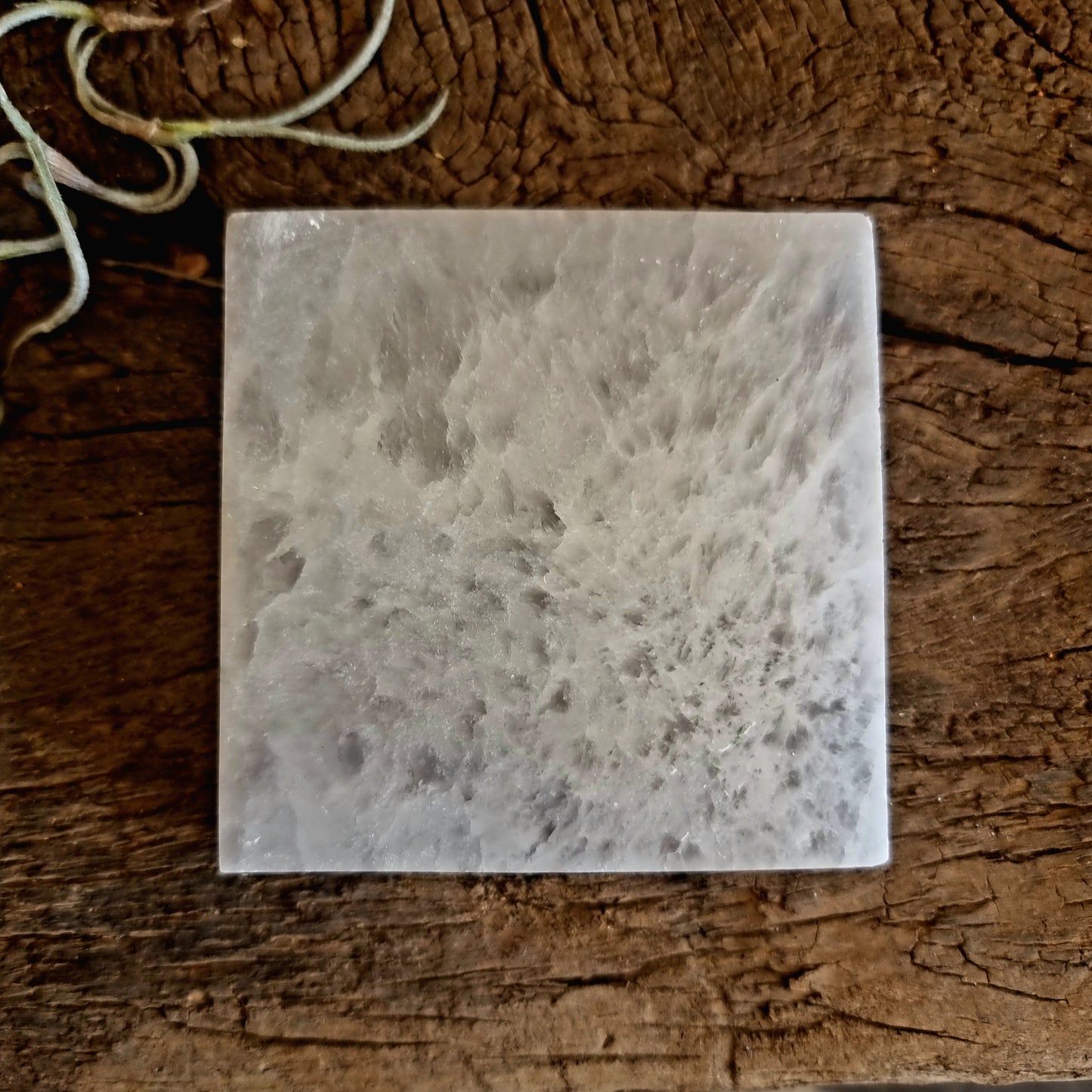 SELENITE SQUARE CHARGING PLATE  - ANGELIC GUIDANCE