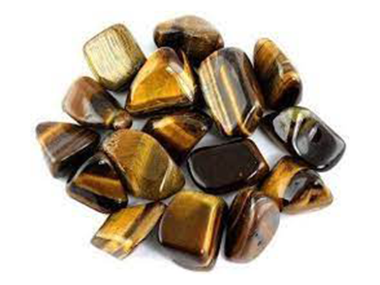 BROWN TIGERS EYE POCKET STONE - STRENGHT & PROTECTION