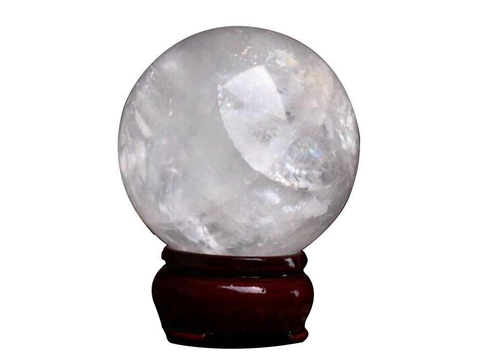 CLEAR QUARTZ CRYSTAL SPHERE 4 cm - ENERGY GENERATOR