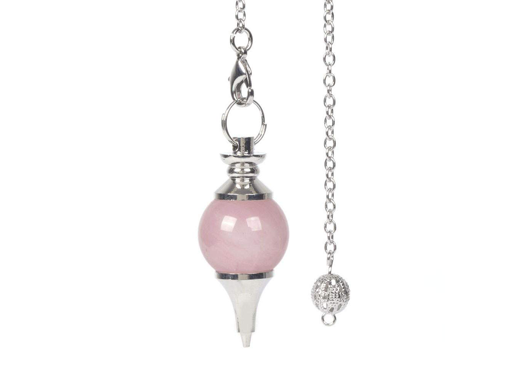 ROSE QUARTZ ROUND PENDULUM - DIVINITION