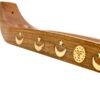 WOODEN INCENSE BOAT HOLDER