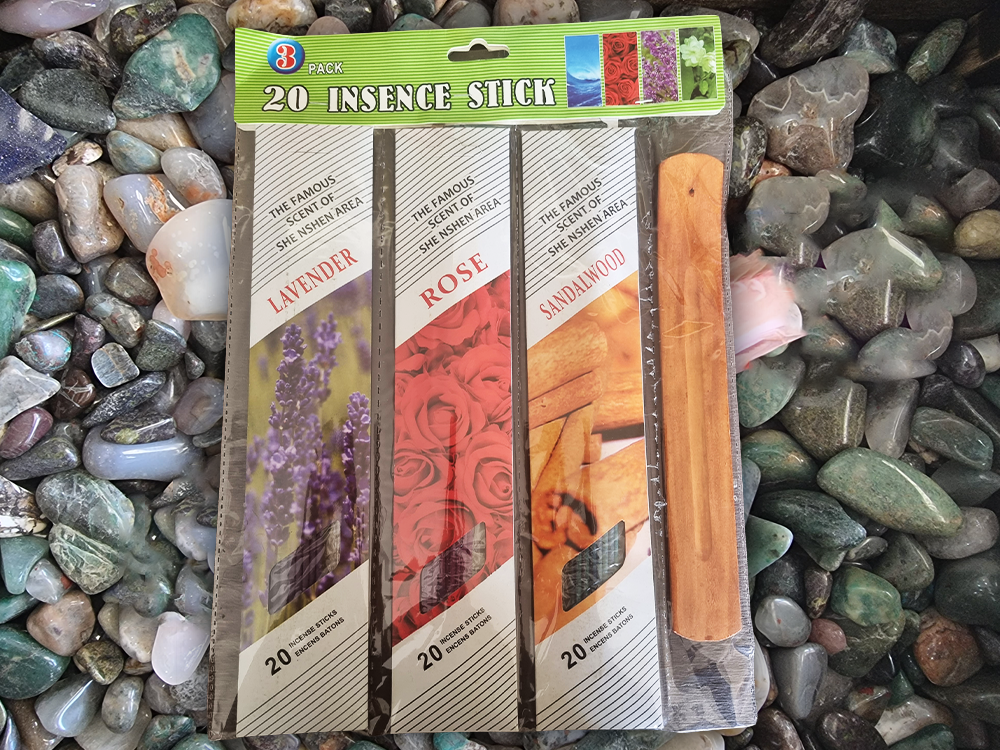 LAVENDER, ROSE & SANDALWOOD INCENSE MULTIPACK WITH BURNER